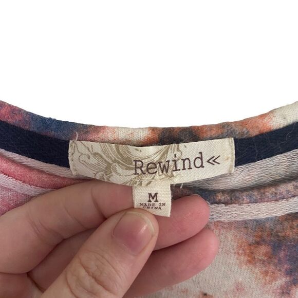 Rewind medium long sleeve lace side blouse multi color - Picture 3 of 6